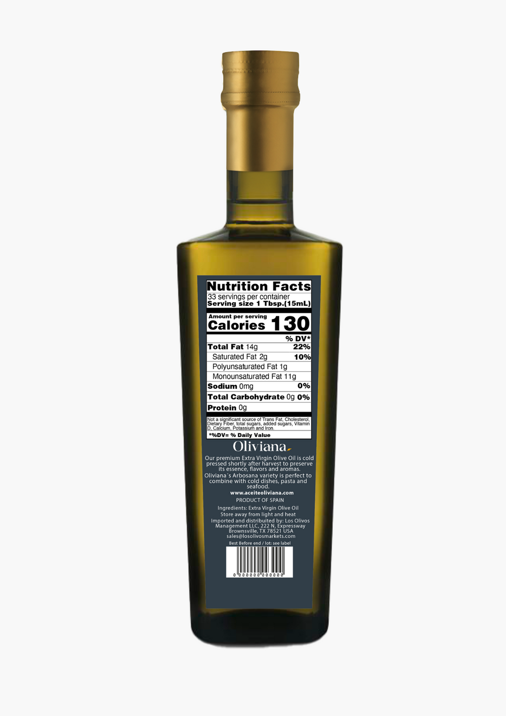 Oliviana ARBOSANA "Early Harvest" EVOO - 16.9 oz.